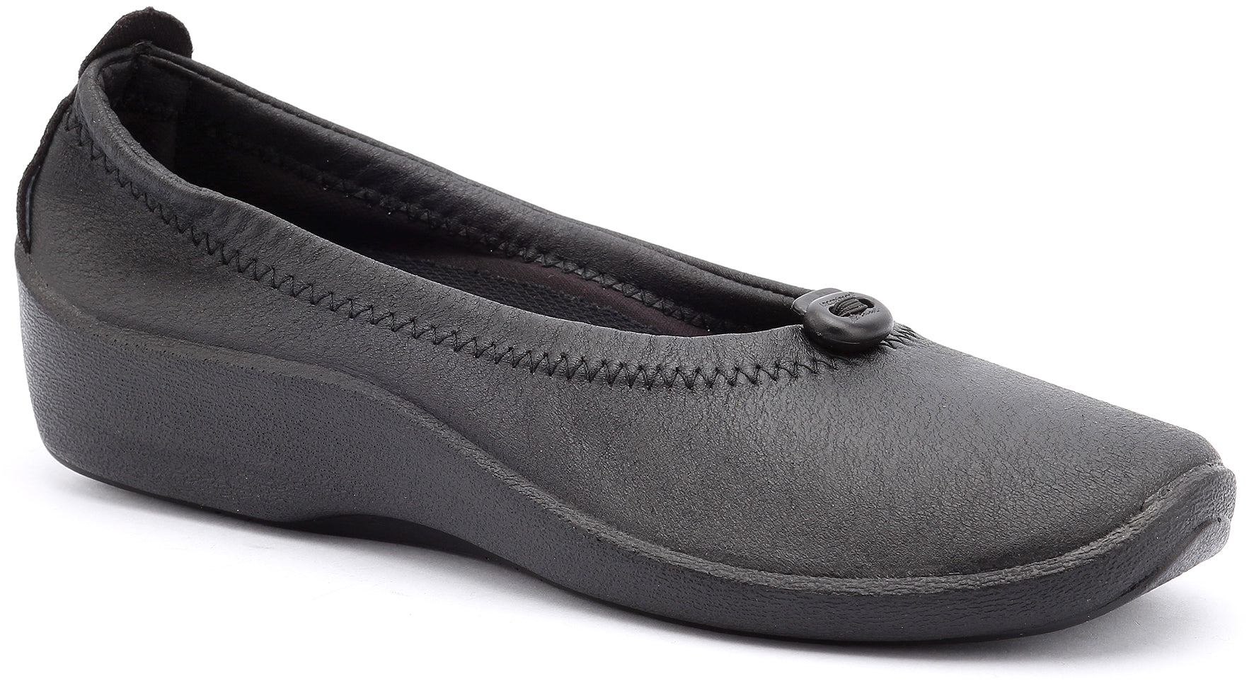 ARCOPEDICO L1 Black Ladies Ballet Flat