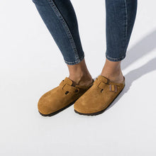 Load image into Gallery viewer, BIRKENSTOCK Boston Mink Suede with Softbed
