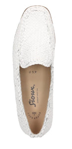 SIOUX Cordera White Braided Leather Slip On