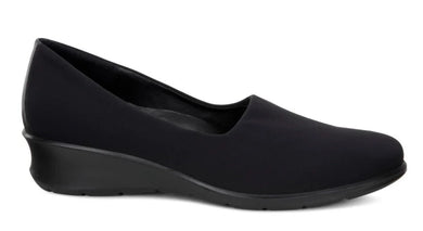 ECCO Felicia Black Textile Slip on Dress Shoe | Soul 2 Sole Shoes