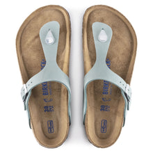 Load image into Gallery viewer, BIRKENSTOCK GIZEH SFB FADED AQUA NUBUCK LEATHER THONG
