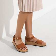 Load image into Gallery viewer, BIRKENSTOCK Glenda Pecan Ladies Nubuck (Papillio Platform Sandal)
