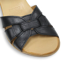 Load image into Gallery viewer, TESSELLI Gypsy Black Ladies Leather Sandal
