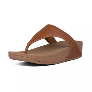 Fitflop Lulu Tan Leather Toe Post Sandal