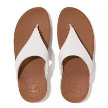 Load image into Gallery viewer, Fitflop Lulu White Leather Toe Post Sandal
