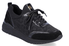 Load image into Gallery viewer, REMONTE by Rieker R3700 Black Cheetah Print Leather Sneaker | Soul 2 Sole Shoes
