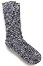 Load image into Gallery viewer, Birkenstock Socks Cotton Slub Blue/White
