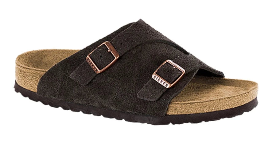 BIRKENSTOCK Zurich classic footbed Suede Mocca Slide SOUL 2